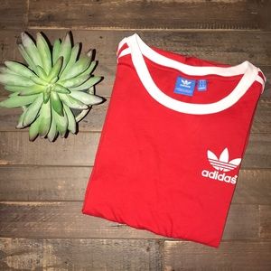 NWOT Adidas red tee